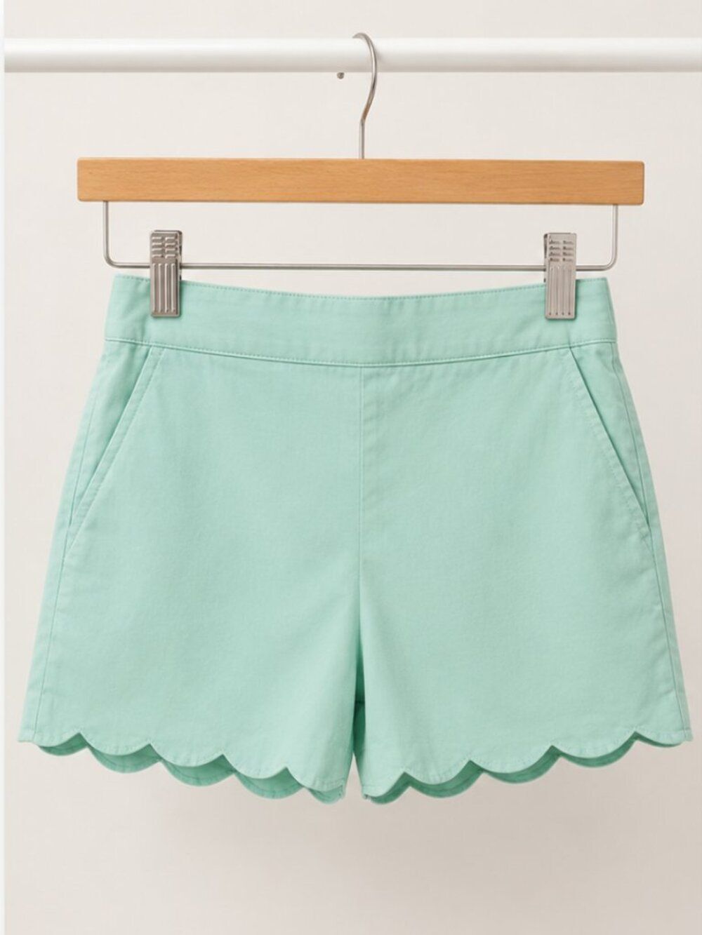 J Crew Factory Girls’ Scallop-Hem Pull-On Shorts - Size 16